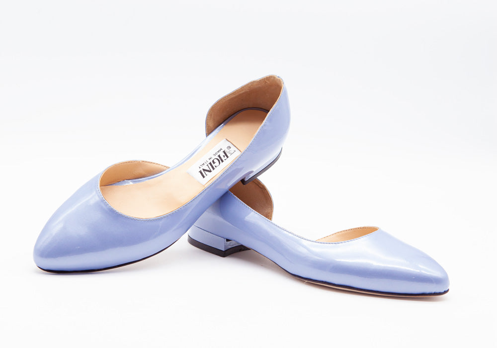 Figini - Décolleté con tacco di 2 cm in Vernice Perla