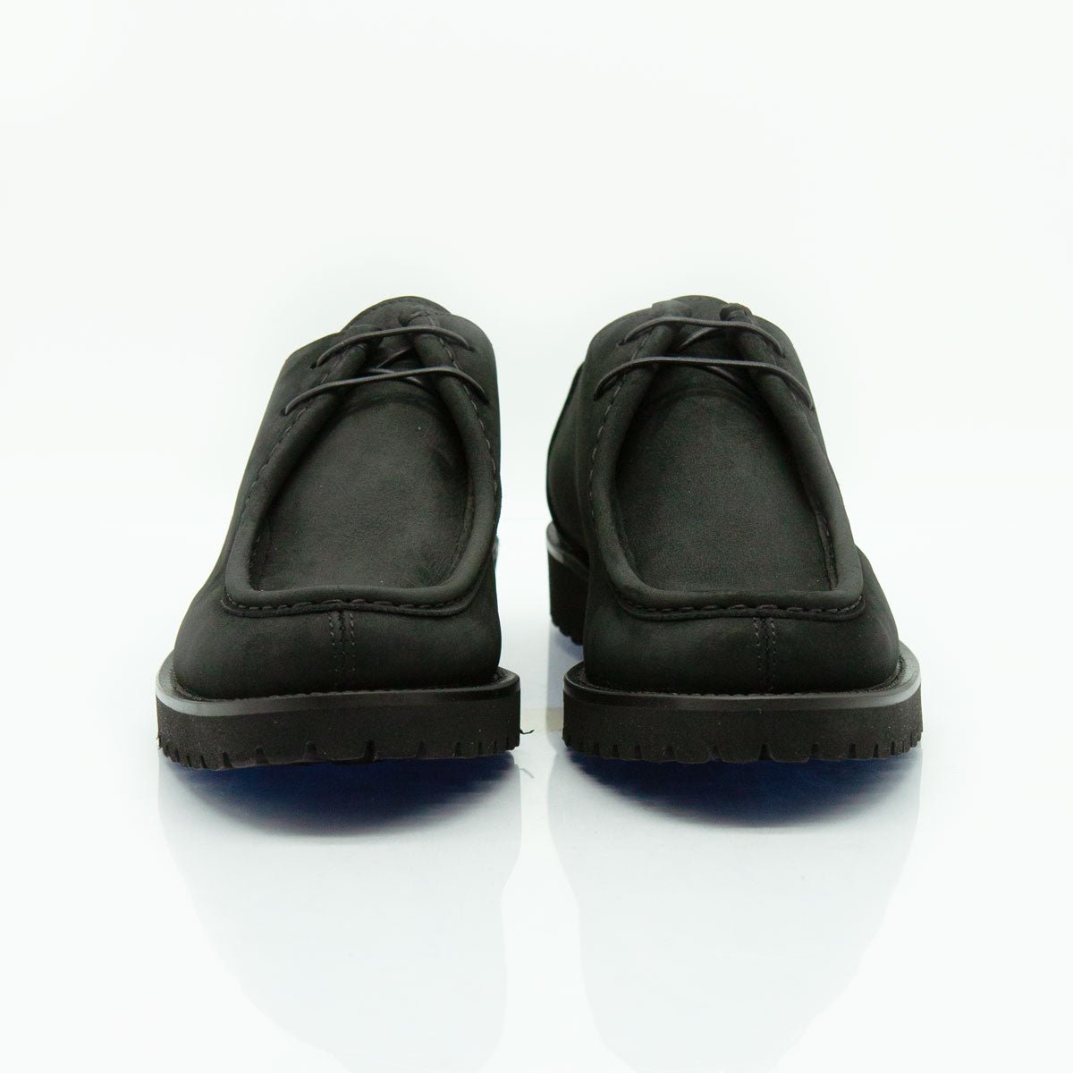 Figini - Mocassini Stringati fondo carro in nabuk nero - Figini Milano