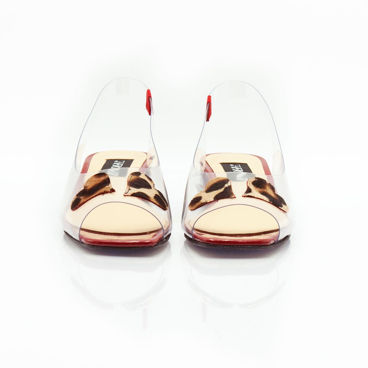 Figini - Sandali in vinile con cuori maculati - Figini Milano