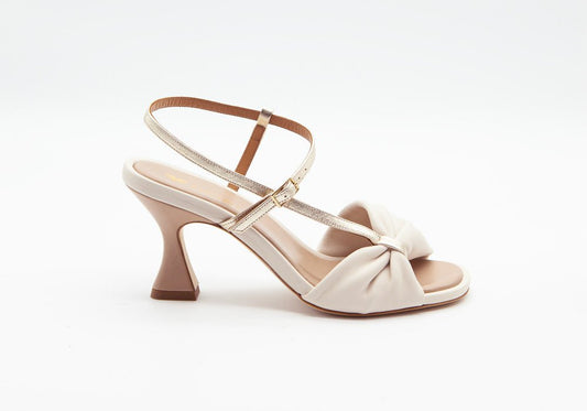 Figini - Sandalo Fusciacca con tacco 7 cm Off - White - Figini Milano