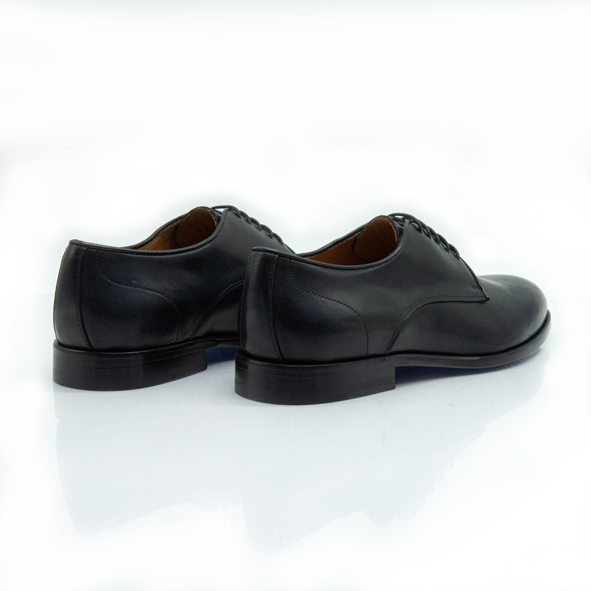 Figini - Stringate Derby Classiche in Vitello Nero - Figini Milano