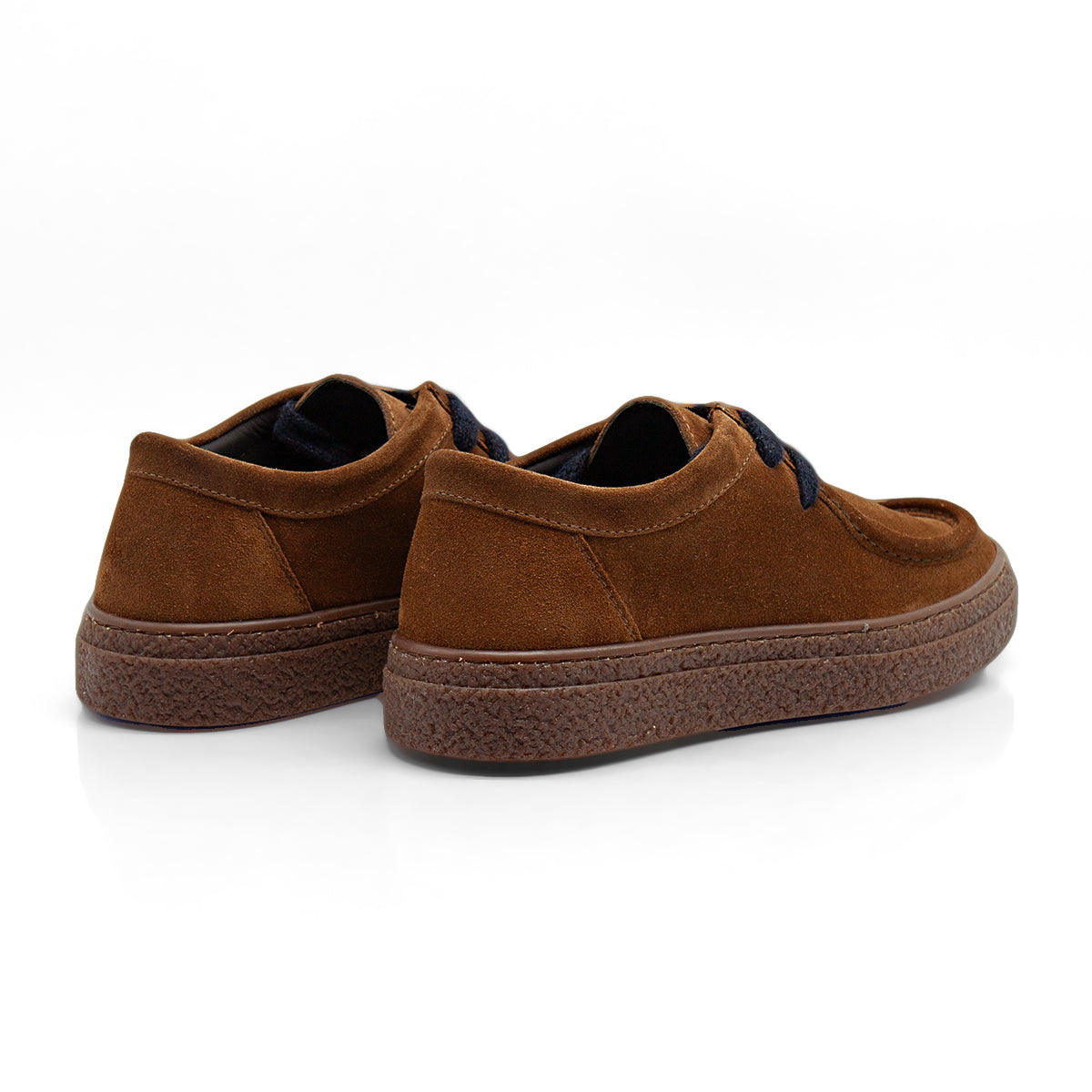Re Blu - Mocassini Sneakers in camoscio ingrassato cuoio - Figini Milano