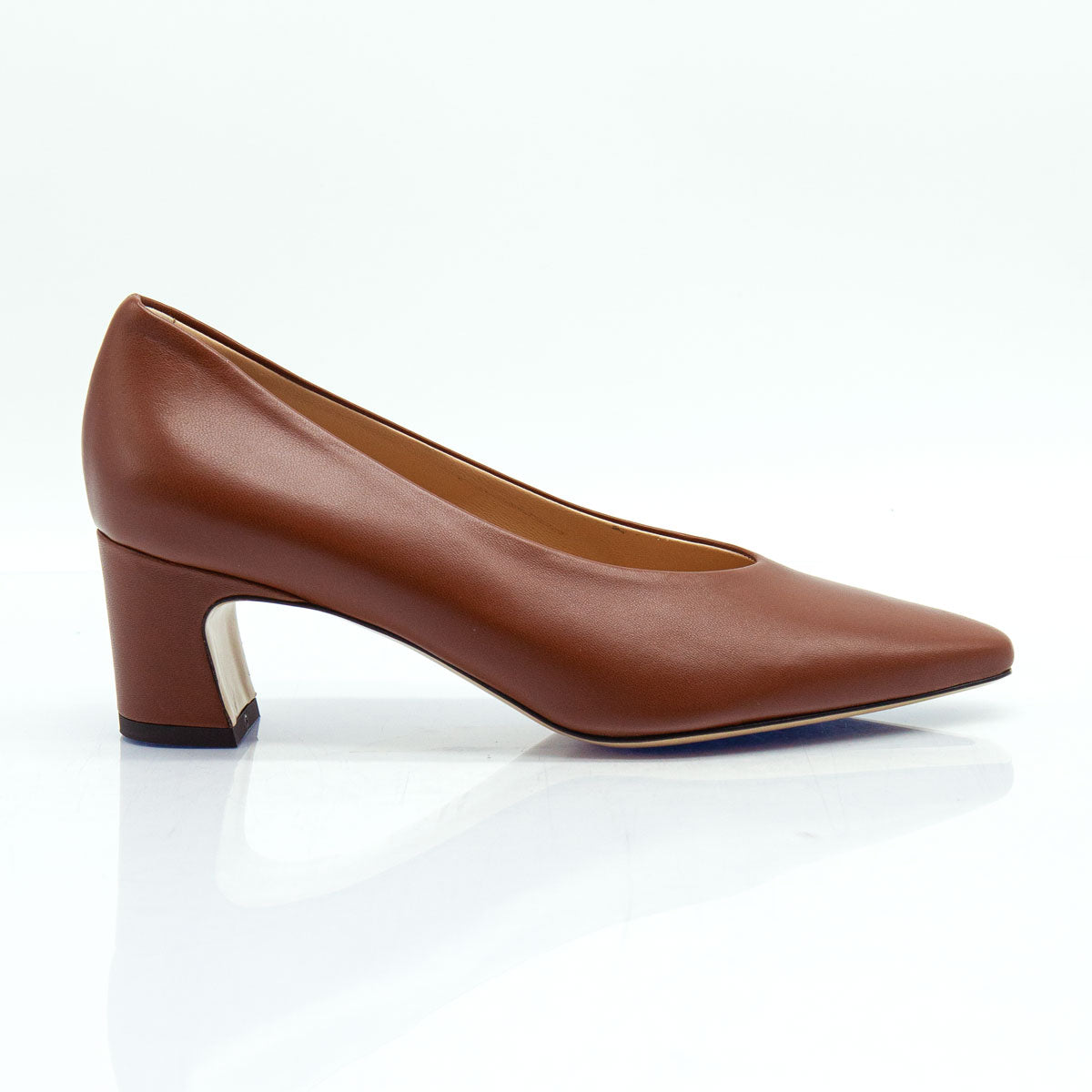 Figini - Décolleté con tacco 5 cm in nappa cuoio