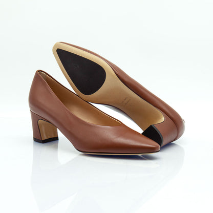 Figini - Décolleté con tacco 5 cm in nappa cuoio
