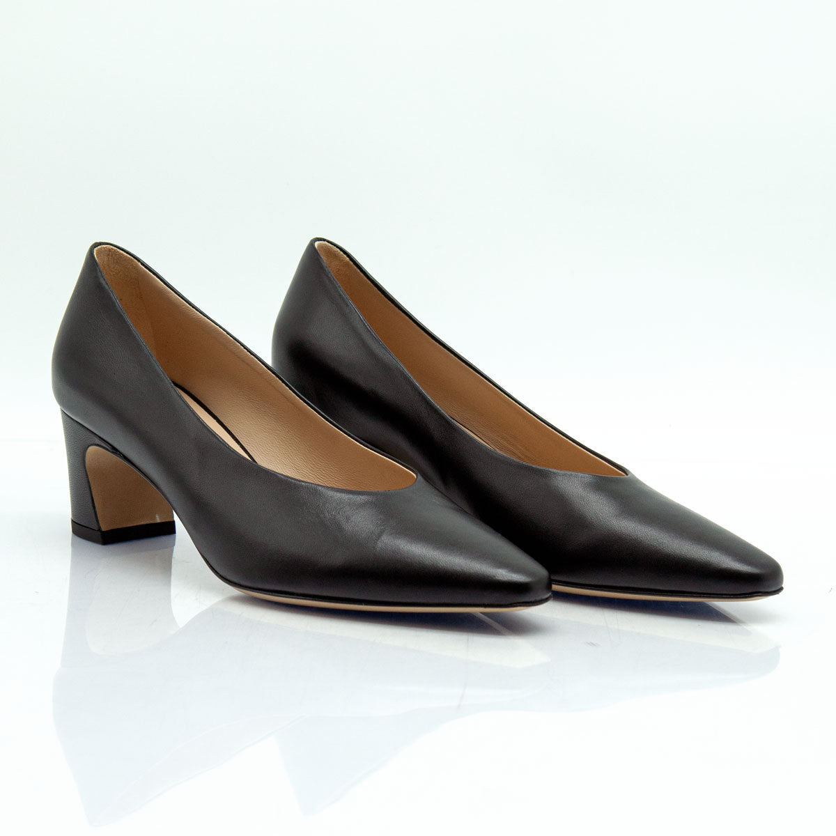 Figini - Décolleté con tacco 5 cm in nappa nero