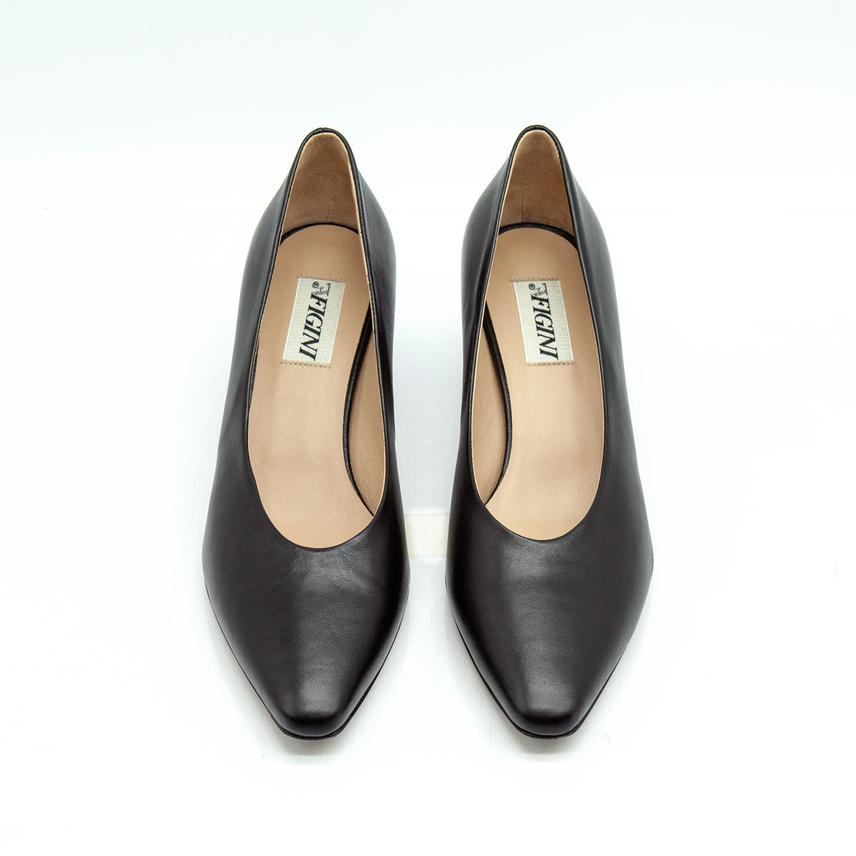 Figini - Décolleté con tacco 5 cm in nappa nero