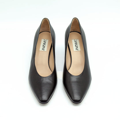Figini - Décolleté con tacco 5 cm in nappa nero
