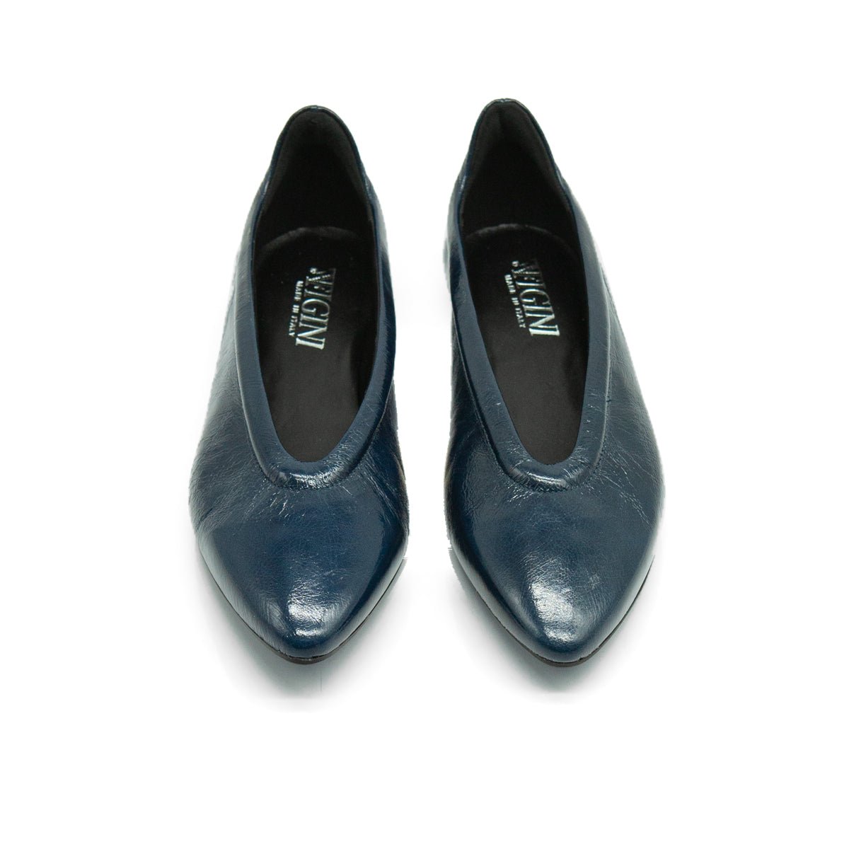Figini - Ballerina flex minimal in vernice Blue - Figini Milano