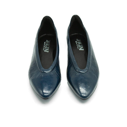 Figini - Ballerina flex minimal in vernice Blue - Figini Milano