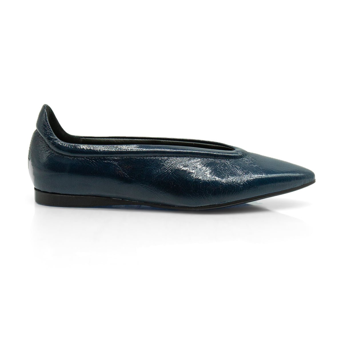 Figini - Ballerina flex minimal in vernice Blue - Figini Milano