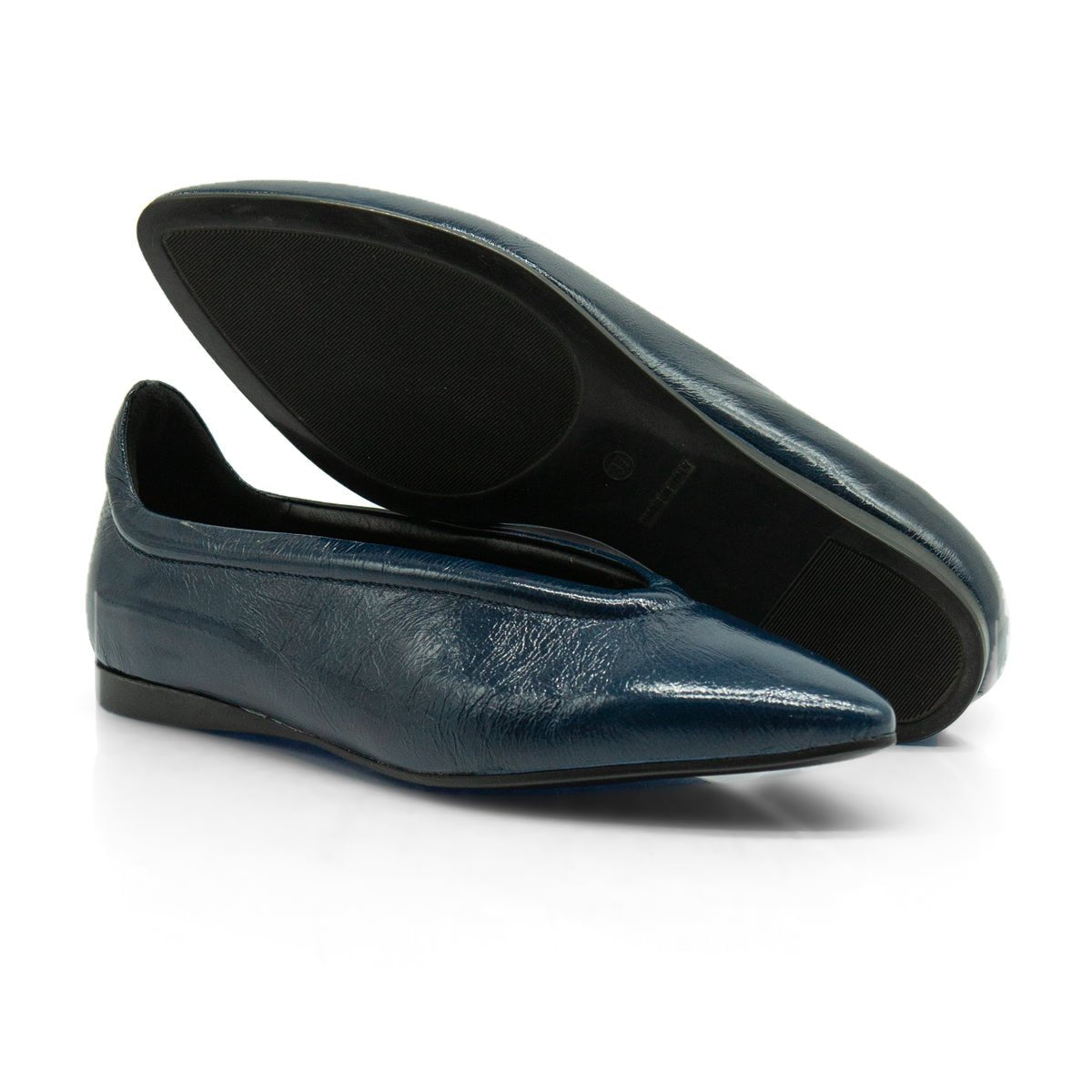 Figini - Ballerina flex minimal in vernice Blue - Figini Milano