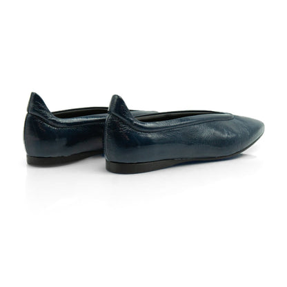 Figini - Ballerina flex minimal in vernice Blue - Figini Milano