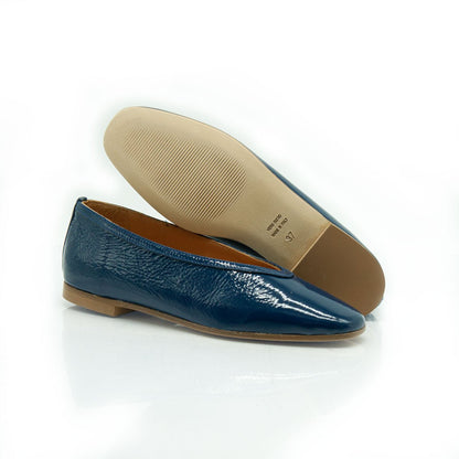 Figini - Ballerine in vernice soft Blu - Figini Milano