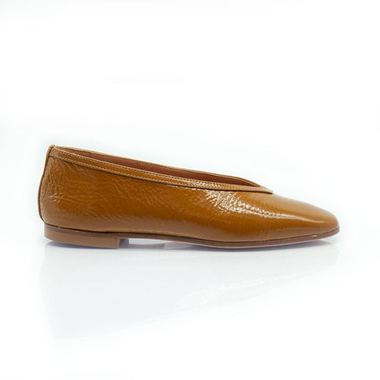 Figini - Ballerine in vernice soft Cuoio - Figini Milano