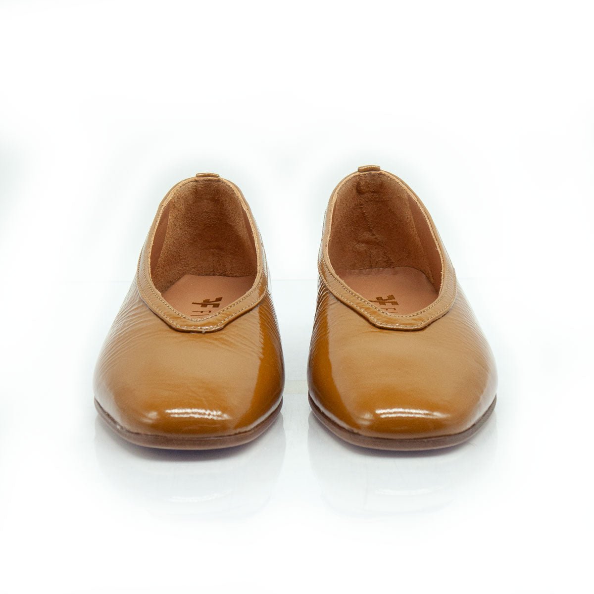 Figini - Ballerine in vernice soft Cuoio - Figini Milano