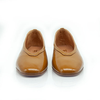 Figini - Ballerine in vernice soft Cuoio - Figini Milano