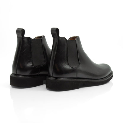 Figini - Chelsea Boots con fondo gomma in vitello nero - Figini Milano