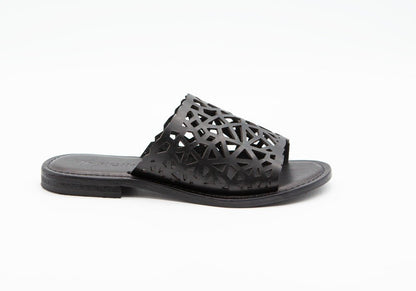 Figini - Ciabatte intarsiate in Vacchetta Nera - Figini Milano