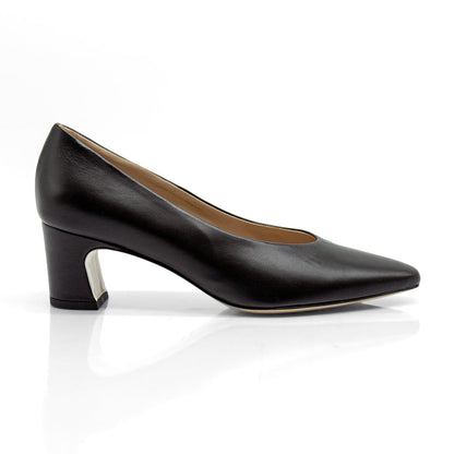 Figini - Décolleté con tacco 5 cm in nappa nero - Figini Milano