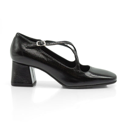Figini - Décolleté Mary-Jane con tacco 5 in vernice nero - Figini Milano