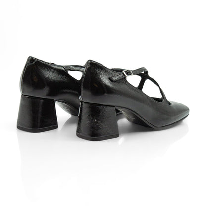 Figini - Décolleté Mary-Jane con tacco 5 in vernice nero - Figini Milano