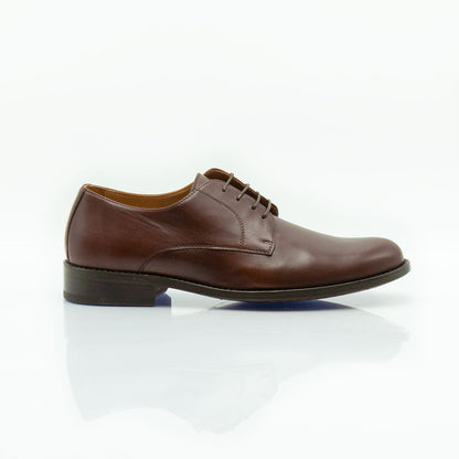 Figini - Derby flex con suola cuoio in nappa marrone - Figini Milano