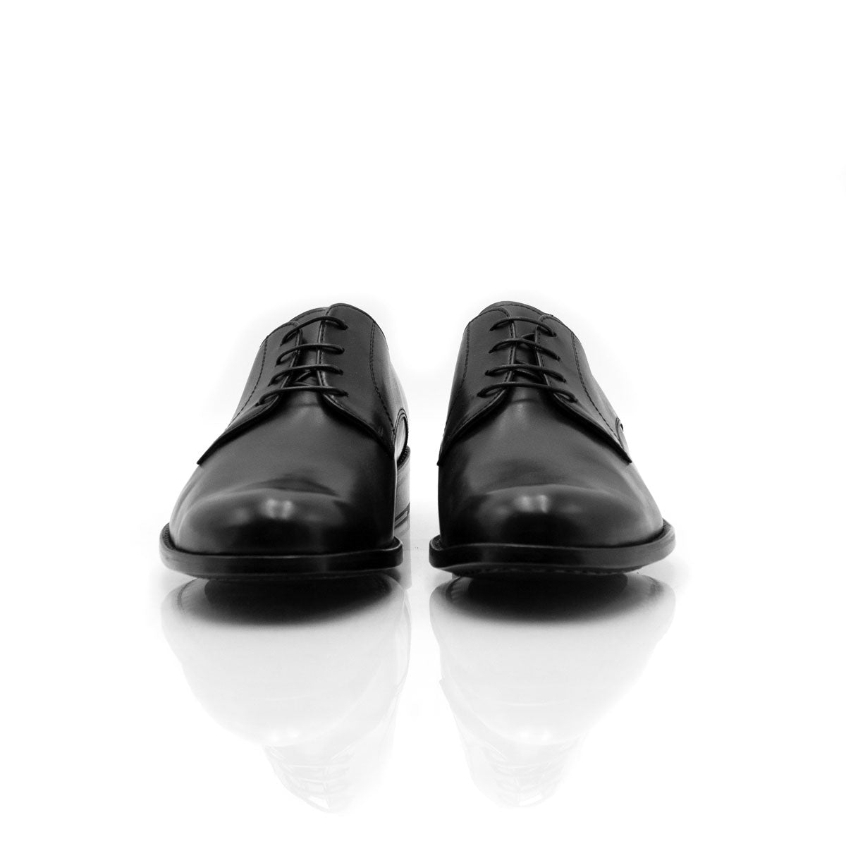 Figini - Derby flex con suola cuoio in nappa nero - Figini Milano