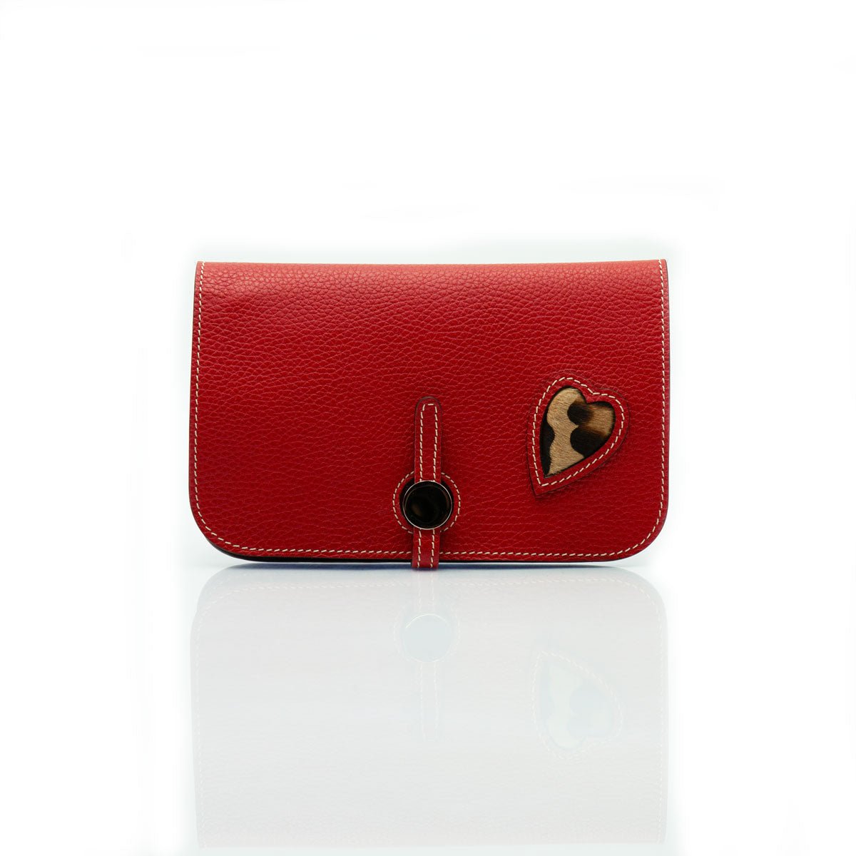 Figini & Martinenghi - Portafogli Love in bottalato rosso - Figini Milano