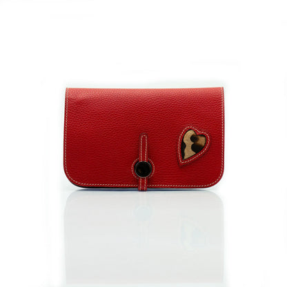 Figini & Martinenghi - Portafogli Love in bottalato rosso - Figini Milano