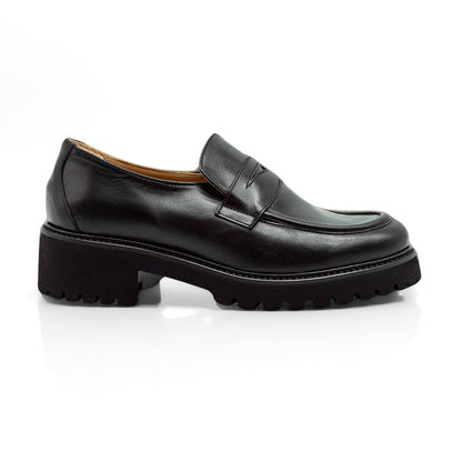 Figini - Mocassini chunky in vitello nero - Figini Milano