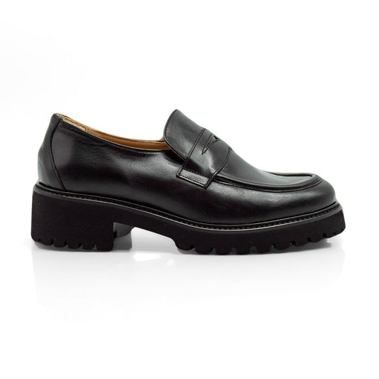 Figini - Mocassini chunky in vitello nero - Figini Milano