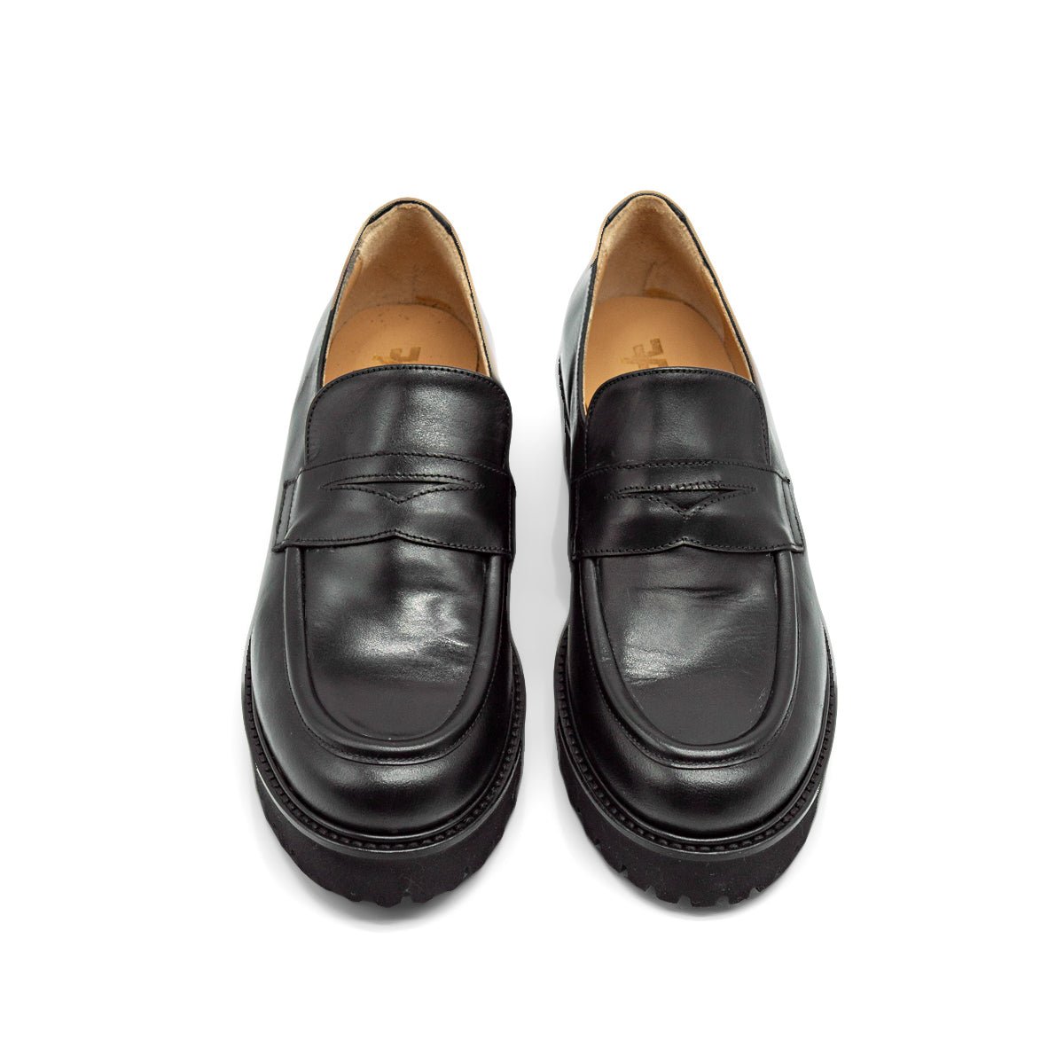 Figini - Mocassini chunky in vitello nero - Figini Milano