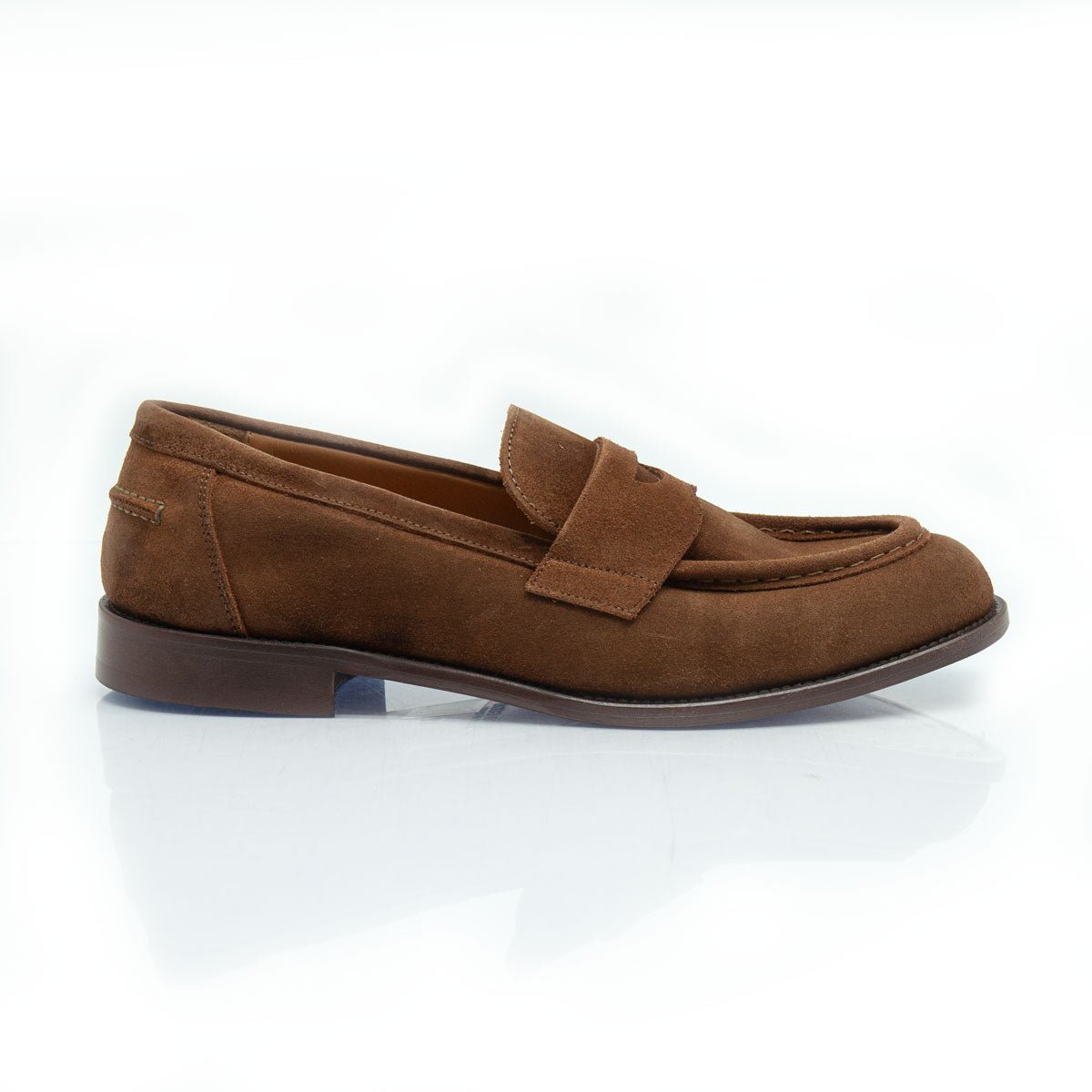 Figini - Mocassini College Flex in Camoscio Marrone - Figini Milano
