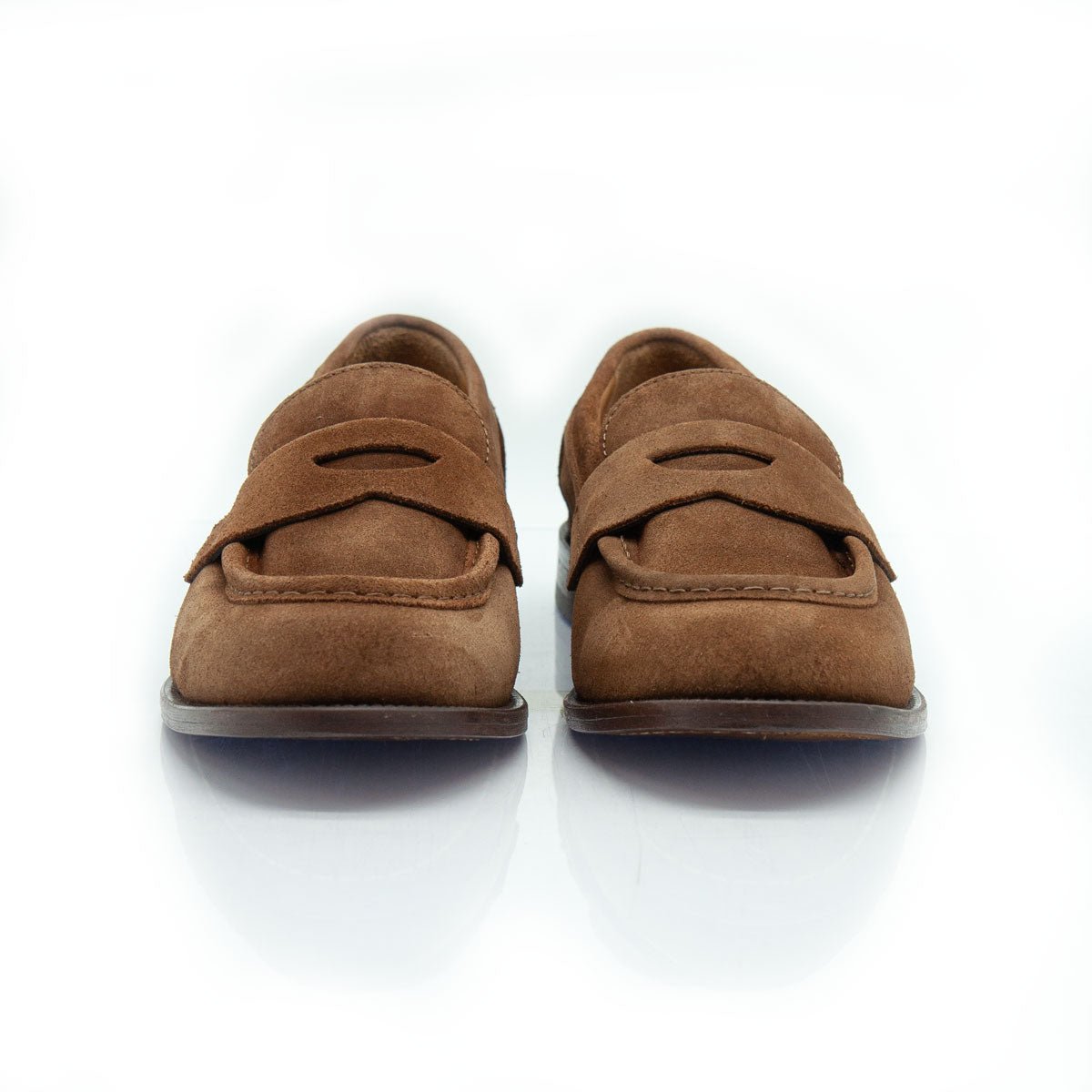 Figini - Mocassini College Flex in Camoscio Marrone - Figini Milano
