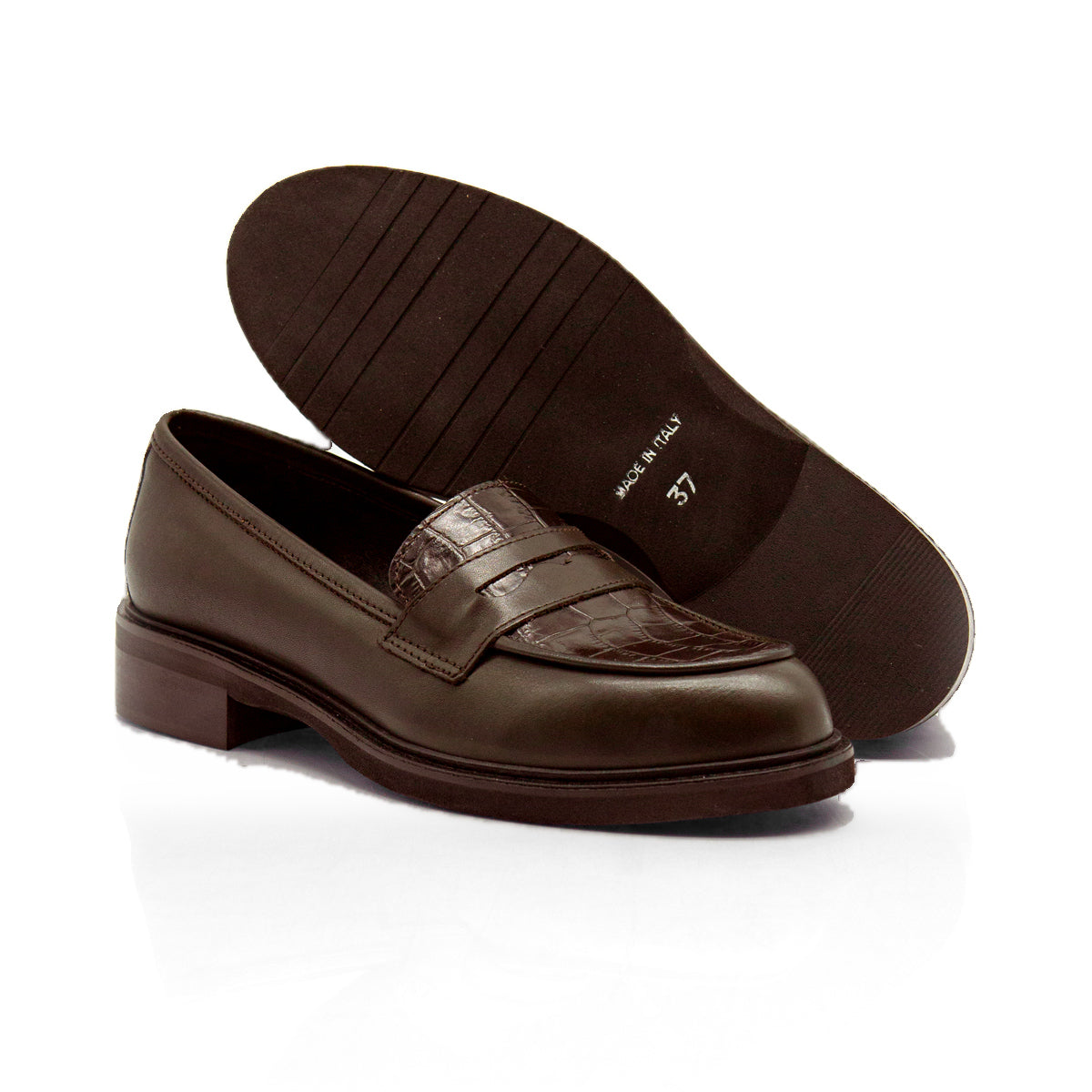 Figini - Mocassini college in vitello e cocco Testamoro - Figini Milano