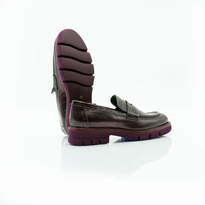 Figini - Mocassini con fondo carro in Vitello Ramato - Figini Milano
