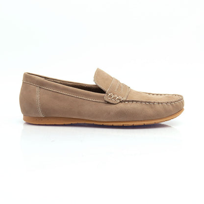 Figini - Mocassini Driver sfoderati in Nabuk Beige - Figini Milano