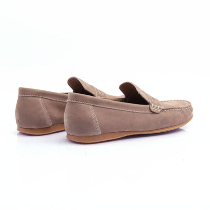 Figini - Mocassini Driver sfoderati in Nabuk Beige - Figini Milano