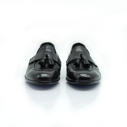 Figini - Mocassini guanto con fiocchetti in nappa Nero - Figini Milano