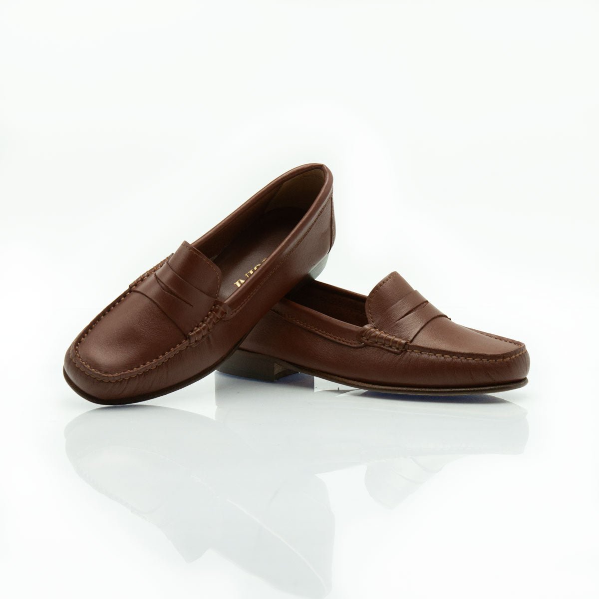 Figini - Mocassini sfoderati in nappa cuoio - Figini Milano