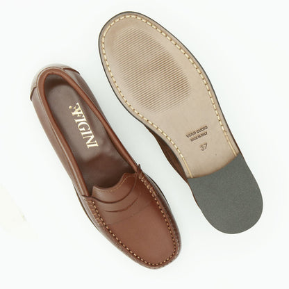 Figini - Mocassini sfoderati in nappa cuoio - Figini Milano