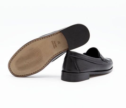 Figini - Mocassini sfoderati in nappa Nero - Figini Milano