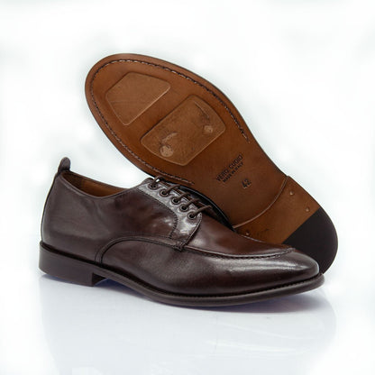 Figini - Mocassini Stringati Flex in Bufalo testamoro - Figini Milano