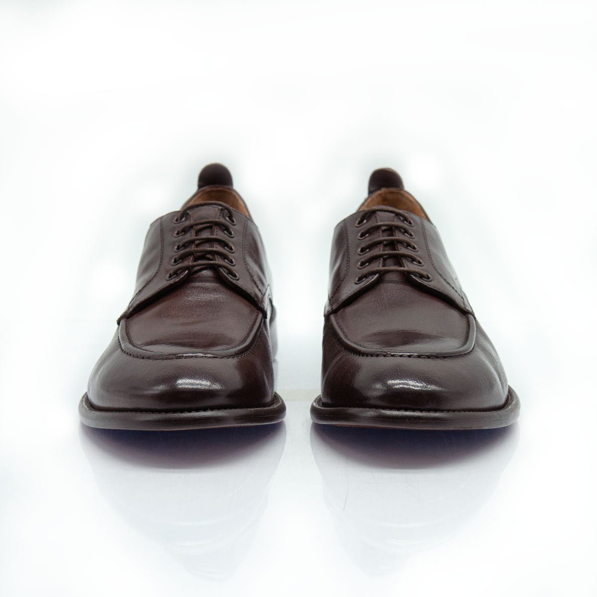 Figini - Mocassini Stringati Flex in Bufalo testamoro - Figini Milano