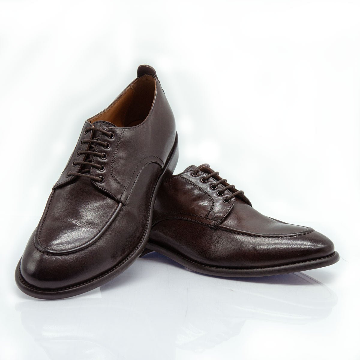 Figini - Mocassini Stringati Flex in Bufalo testamoro - Figini Milano