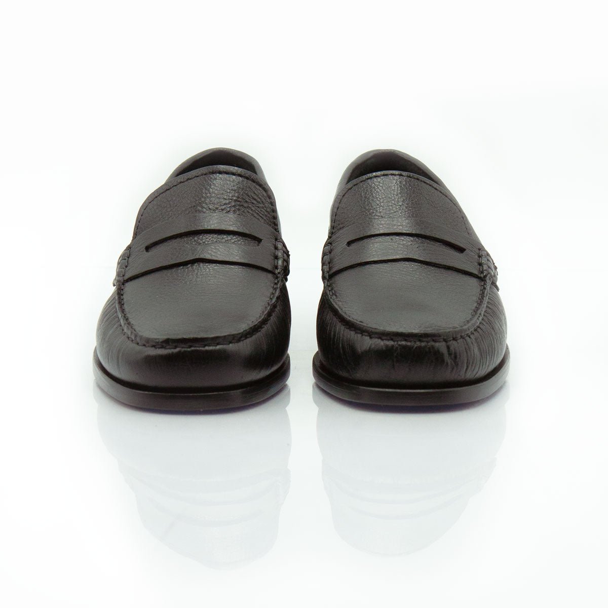 Figini - Mocassini tubolari in vitello bottalato nero - Figini Milano