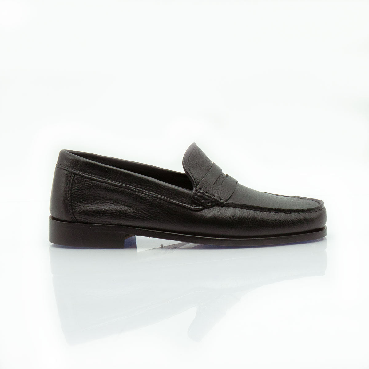 Figini - Mocassini tubolari in vitello bottalato nero - Figini Milano