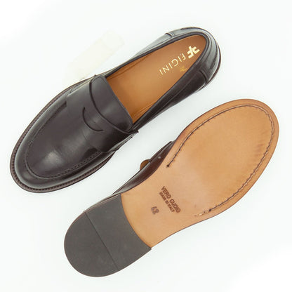 Figini - Mocassino a sacchetto con fondo cuoio in vitello nero - Figini Milano