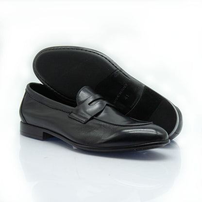 Figini - Mocassino guanto con fondo gomma in nero - Figini Milano