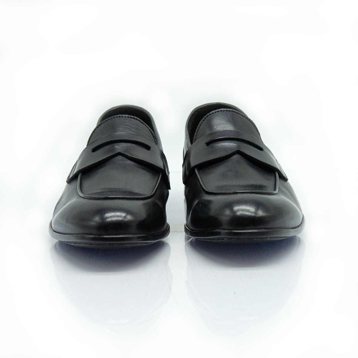 Figini - Mocassino guanto con fondo gomma in nero - Figini Milano